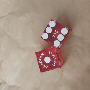 Vintage Aladdin Casino Las Vegas dice red